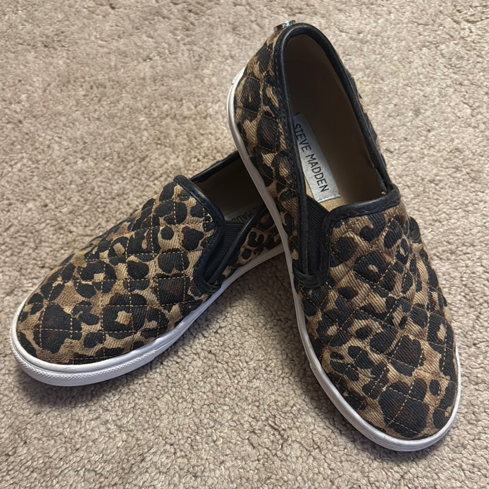 Steve Madden Animal Print Slip-On Shoes